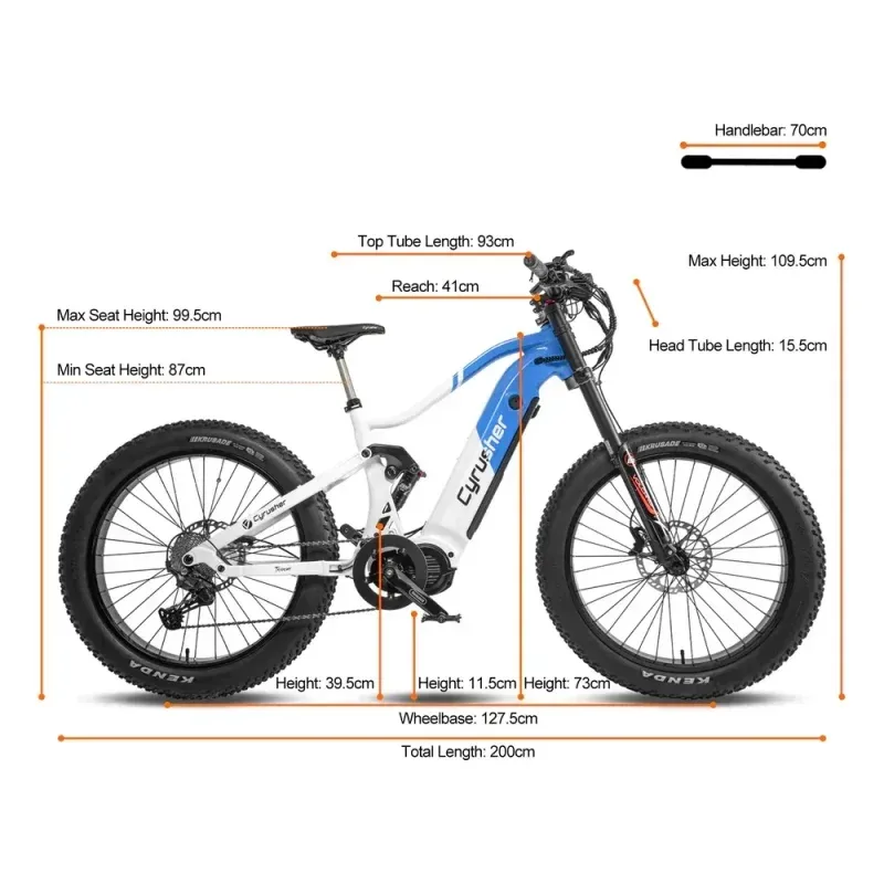 CYRUSHER Trident Mid-Drive Electric Bike 4
