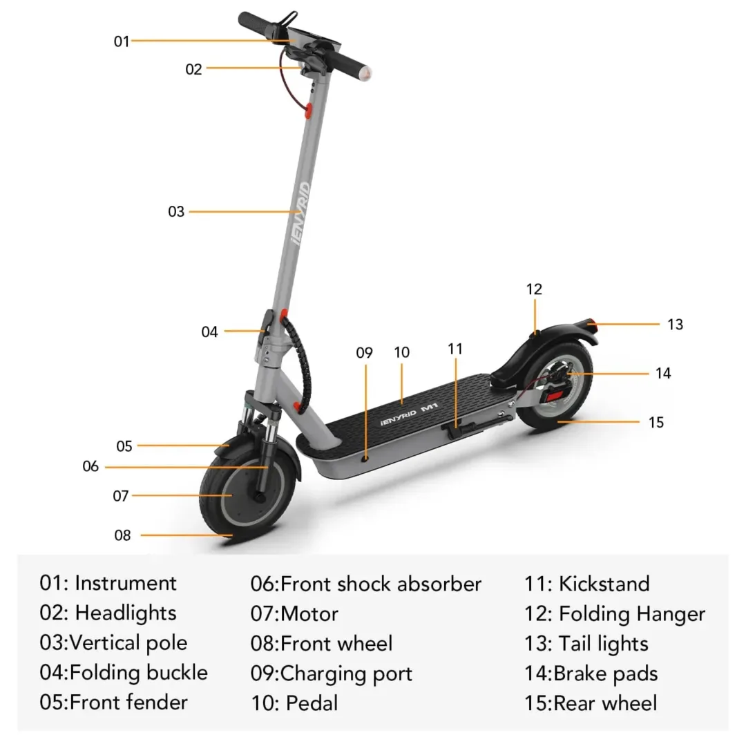 iENYRID M-1 Foldable Electric Scooter 10